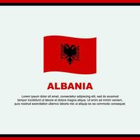 Albanien Flagge Hintergrund Design Vorlage. Albanien Unabhängigkeit Tag Banner Sozial Medien Post. Albanien Design vektor