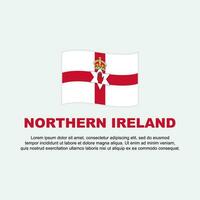 nordlig irland flagga bakgrund design mall. nordlig irland oberoende dag baner social media posta. nordlig irland bakgrund vektor