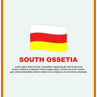 Süd ossetien Flagge Hintergrund Design Vorlage. Süd ossetien Unabhängigkeit Tag Banner Sozial Medien Post. Süd ossetien Karikatur vektor