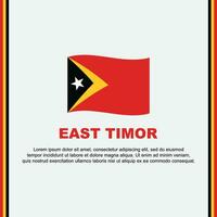 Osten Timor Flagge Hintergrund Design Vorlage. Osten Timor Unabhängigkeit Tag Banner Sozial Medien Post. Osten Timor Karikatur vektor