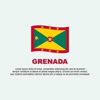 grenada flagga bakgrund design mall. grenada oberoende dag baner social media posta. grenada bakgrund vektor