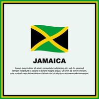 jamaica flagga bakgrund design mall. jamaica oberoende dag baner social media posta. jamaica baner vektor