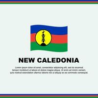 ny Kaledonien flagga bakgrund design mall. ny Kaledonien oberoende dag baner social media posta. design vektor