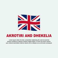 Akrotiri und dhekelia Flagge Hintergrund Design Vorlage. Akrotiri und dhekelia Unabhängigkeit Tag Banner Sozial Medien Post. Hintergrund vektor