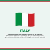 Italien Flagge Hintergrund Design Vorlage. Italien Unabhängigkeit Tag Banner Sozial Medien Post. Italien Design vektor