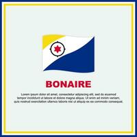 bonaire flagga bakgrund design mall. bonaire oberoende dag baner social media posta. bonaire baner vektor