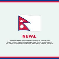 Nepal Flagge Hintergrund Design Vorlage. Nepal Unabhängigkeit Tag Banner Sozial Medien Post. Nepal Design vektor