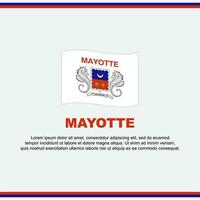 mayotte flagga bakgrund design mall. mayotte oberoende dag baner social media posta. mayotte design vektor