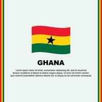 ghana flagga bakgrund design mall. ghana oberoende dag baner social media posta. ghana tecknad serie vektor