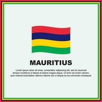 mauritius flagga bakgrund design mall. mauritius oberoende dag baner social media posta. mauritius baner vektor