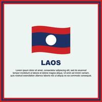 Laos Flagge Hintergrund Design Vorlage. Laos Unabhängigkeit Tag Banner Sozial Medien Post. Laos Banner vektor