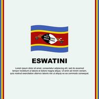 eswatini Flagge Hintergrund Design Vorlage. eswatini Unabhängigkeit Tag Banner Sozial Medien Post. eswatini Karikatur vektor