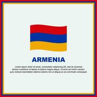 Armenien Flagge Hintergrund Design Vorlage. Armenien Unabhängigkeit Tag Banner Sozial Medien Post. Armenien Banner vektor