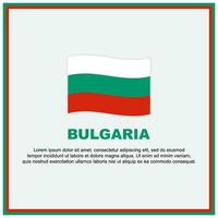 Bulgarien Flagge Hintergrund Design Vorlage. Bulgarien Unabhängigkeit Tag Banner Sozial Medien Post. Bulgarien Banner vektor