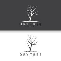 trocken Baum Logo, tot Baum Pflanze Design Vektor Silhouette Illustration Vorlage