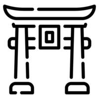 torii Symbol Illustration, zum uiux, Infografik, usw vektor