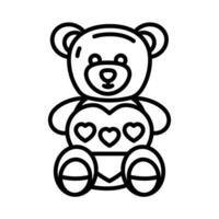 Teddy Bär Symbol im Vektor. Illustration vektor
