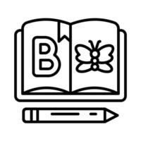 Kind Buch Symbol im Vektor. Illustration vektor