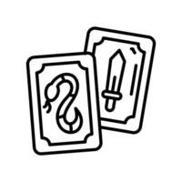 Tarot Magie Symbol im Vektor. Illustration vektor