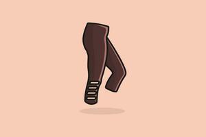Mädchen komfortabel Unterseite tragen Joggen Hose Vektor Illustration. Sport und Mode Objekte Symbol Konzept. Mädchen komfortabel Hose keuchen Vektor Design mit Schatten.