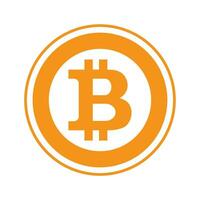 Bitcoin eben Symbol. Kryptowährung und Blockchain, Bitcoin Bergbau Geschäft, Bitcoin Logo Illustration vektor