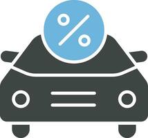 Auto Darlehen Symbol Vektor Bild. geeignet zum Handy, Mobiltelefon Apps, Netz Apps und drucken Medien.