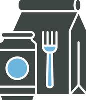 Essen Pack Symbol Vektor Bild. geeignet zum Handy, Mobiltelefon Apps, Netz Apps und drucken Medien.