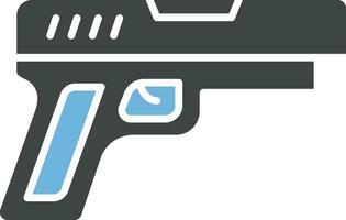 Pistole Symbol Vektor Bild. geeignet zum Handy, Mobiltelefon Apps, Netz Apps und drucken Medien.