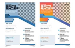 modernes kreatives Corporate Flyer-Design. vektor