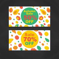 Herbst Sale Banner vektor