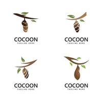 cocoon logo vektor ikon illustration mall design