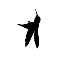 fliegend Kolibri Silhouette, können verwenden Kunst Illustration, Webseite, Logo Gramm, Piktogramm oder Grafik Design Element. Vektor Illustration