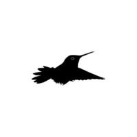 fliegend Kolibri Silhouette, können verwenden Kunst Illustration, Webseite, Logo Gramm, Piktogramm oder Grafik Design Element. Vektor Illustration