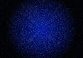 abstrakter blauer Halbton glitzernder Punkt radiale Lichter dunkler Hintergrund vektor