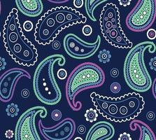 paisley mönster för tryck färgad stil design sömlösa mönster vektor