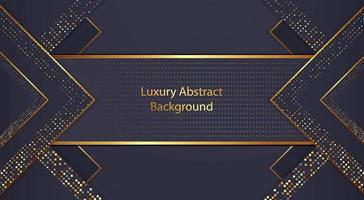 Luxus Rechteck abstrakter Hintergrund in Gold und Schwarz vektor