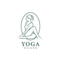 Yoga-Logo-Template-Design-Vektor-Symbol-Illustration. vektor