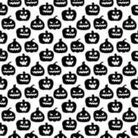 nahtloses sich wiederholendes Muster mit Halloween-Symbolen. Silhouetten vektor
