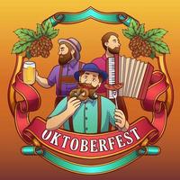 oktoberfest festival feier hintergrund vektor