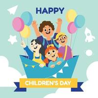 Glada Barnens Dag vektor