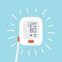 medizinisches Tonometer und optimalen Blutdruck. vektor
