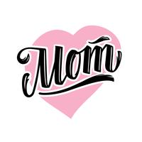 Mom Tattoo Style Vector Beschriftung