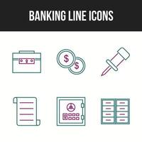 einzigartige Banking-Icons für den persönlichen und kommerziellen Gebrauch vektor