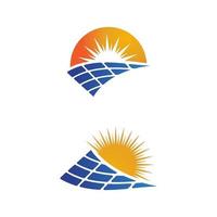 Solarenergie-Vektor-Icon-Darstellung