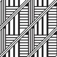 schwarzes lineares Chaos geometrisches nahtloses Muster vektor