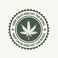 cannabis emblem vektor