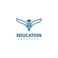 Bildung Logo Vorlage Design Vektor Illustration Symbol