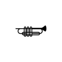 musik logotyp trumpet. musikfestival, konsertaffisch. vektor. vektor