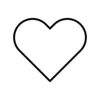 süßes Herz Liebe Linienstil isolierte Symbol vektor
