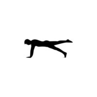 Pilates-Logo-Vorlagen-Design-Vektor, Fitness-Gymnastik vektor